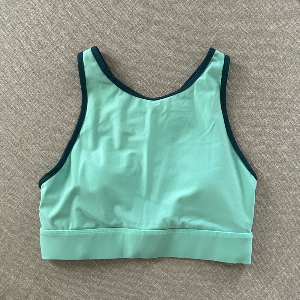 Fabletics Ella High Impact Teal Sports Bra - Size M
